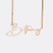 Custom Name Necklace Personalized Stainless Steel Letter Pendant • Unique Mother's Day Gift for Her