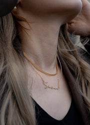 Custom Name Necklace S925 Sterling Silver 18K Gold Plated | Personalized Letter Pendant | Minimalist Script Nameplate Jewelry Gift for Her