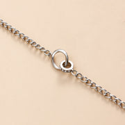 Trendy Double Circle Collarbone Chain Tassel Long Bar Pendant Necklace Sweater Chain Design Sense Necklace