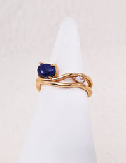 mayite Oriental Tiger Eye Lapis Lazuli Mother of Pearl Ring – S925 Sterling Silver