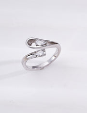 mayite Vintage Gold 3D Cubic Zirconia Ring – S925 Sterling Silver