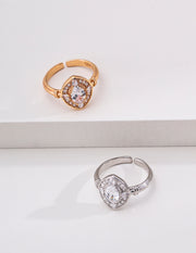 mayite Vintage S925 Sterling Silver Cubic Zirconia Ring