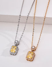 mayite S925 Sterling Silver Cubic Zirconia Pendant Necklace