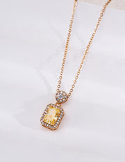 mayite S925 Sterling Silver Cubic Zirconia Pendant Necklace