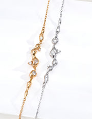 Mayite Celestial Pearl Necklace – Dainty Starry Zircon Necklace Vintage Gold Dreamy Jewelry for Women