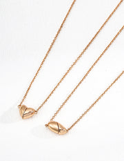 Modern Magnetic Closure Necklace | S925 Sterling Silver in Vintage Gold