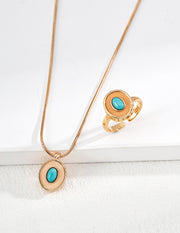 Minimalist Tri-Stone Ring | Lapis Lazuli, Red Agate & Turquoise
