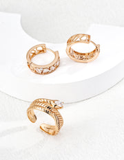 The Everyday Elegance Earrings: Mixed-Cut Zirconia in Sterling Silver