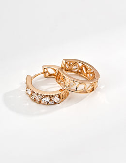 The Everyday Elegance Earrings: Mixed-Cut Zirconia in Sterling Silver