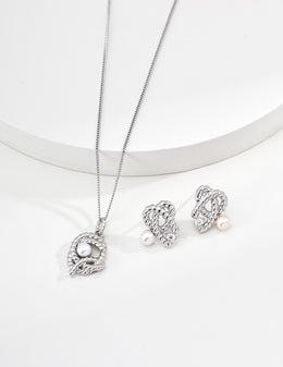 Vintage-Inspired Pearl Pendant Necklace | S925 Silver & 5mm Pearl