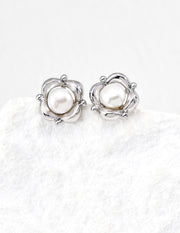 Everyday Light Pearl Studs | Petite 5mm Pearl in Silver & Gold