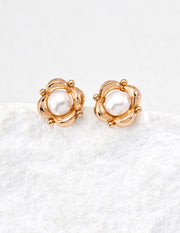 Everyday Light Pearl Studs | Petite 5mm Pearl in Silver & Gold