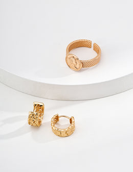 Vintage Queen's Crest Ring | S925 Sterling Silver with Braided Band