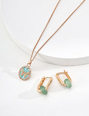 Vintage Gold Butterfly Necklace, 925 Sterling Silver Turquoise Enamel Pendant with Cubic Zirconia, Spring Butterfly Jewelry for Women