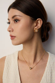 Modern Magnetic Closure Necklace | S925 Sterling Silver in Vintage Gold